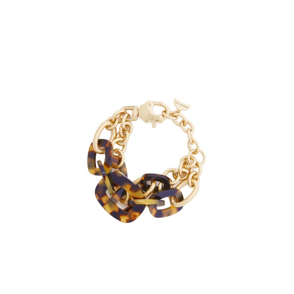 Vineyard Vines Faux Tortoise Shell & Chain Link Bracelet - NWT